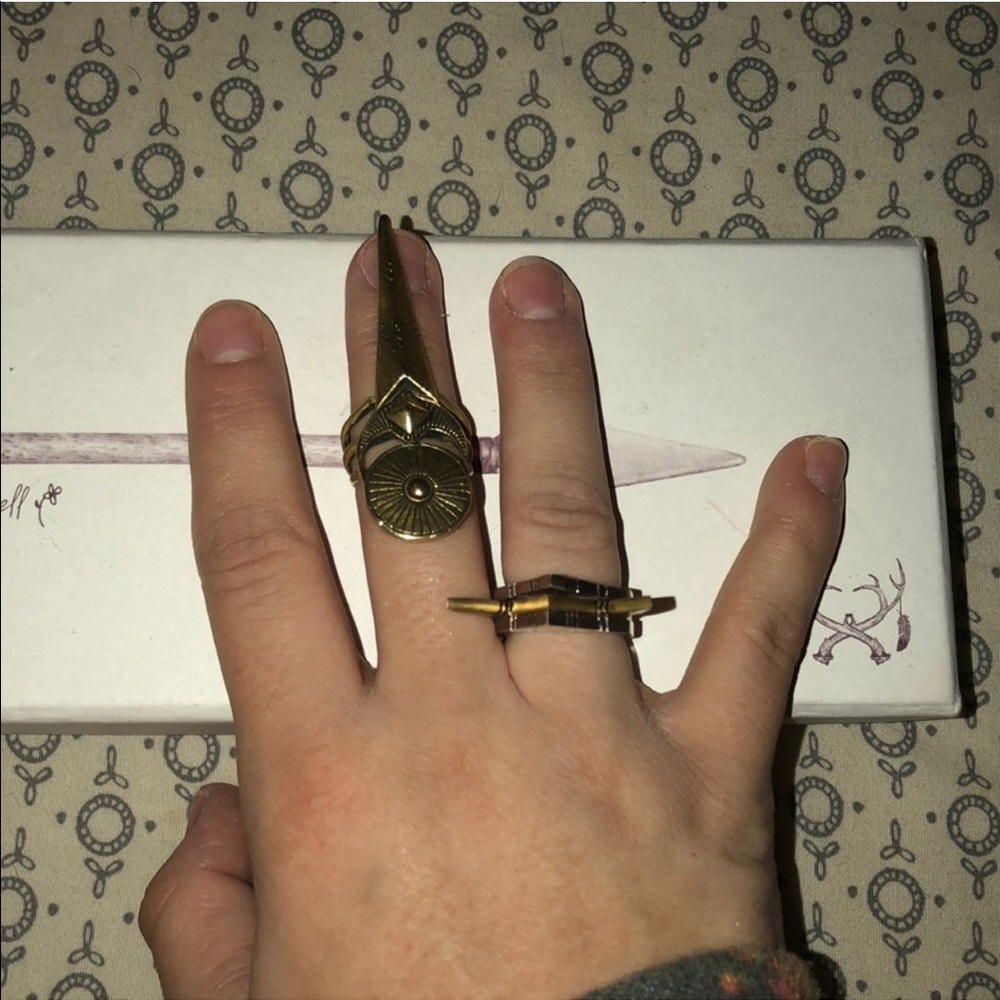 SOLD π Spell Phoenix Rising Spike Ring - Picture 5 of 6